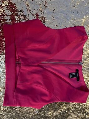 Forever 21 Bright Fuchsia Sleeveless Crop Top